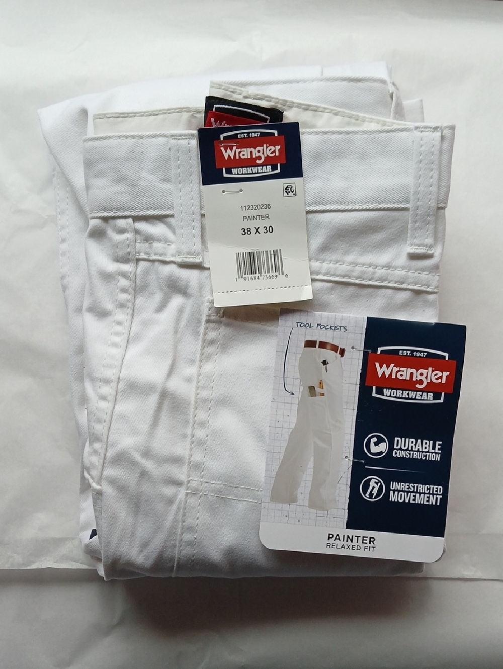 Wrangler Painter Pants - White Workwear